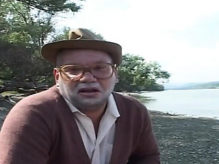 German Teen Pisses and Fucks Horny Grandpa Outdoor Beach Hardcore Sex