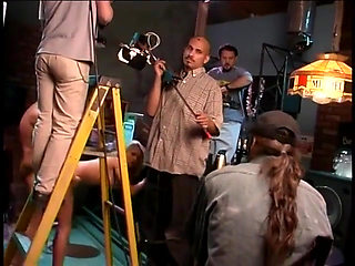 Go behind the scenes and see how a porn movie is made