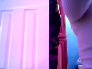 Horny Girl Rubs Her Pussy When Mans Not Looking