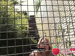 Highway Public Sex with Blonde Curvy Slut