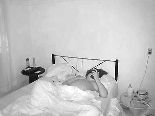 Chubby Pregnant Girlfriend Masturbates While I Spy on Her on Camera