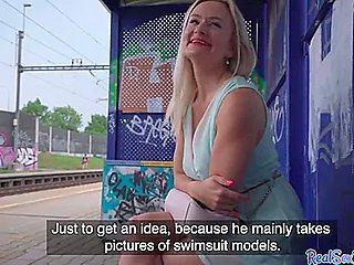 Busty European Babe Publicly Cockrides After Blowjob In Park