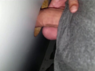Cute Girlfriend Nervous at Gloryhole Gets Filled