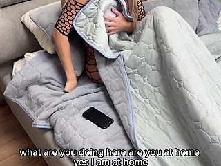 StepMom Fucks StepSon So He Won't Tell Her Husband About Her Cheating - Amateur with Dialogue
