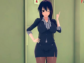 Rossweisse almost catch me fucking Akeno - DXD NTR Madness Series