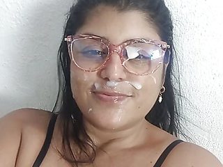 My stepsister interrupts me and I end up fucking her and filling her whole face with cum