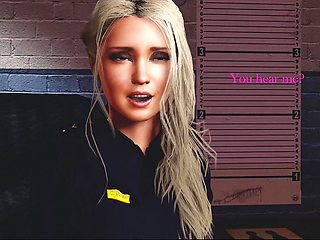 The girl Officer with man in jail (animation with sound) 3D Hentai Porn SFM Compilation