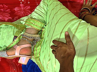 cute saree bhabhi gets naughty with her father in law for rough and hard sex on her back