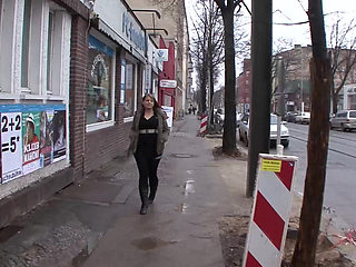 Dirty German bitch gets a facial after hot fuck