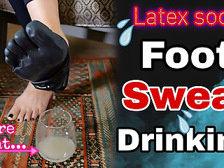 Latex Foot Sweat Drinking