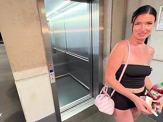 Smoking Blowjob - Make Stranger Happy in Parking Garage