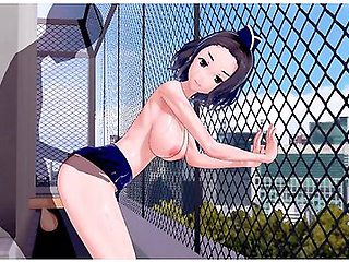 Bakemonogatari Tooe Gaen Stewardess 3d Hentai
