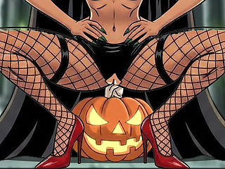 Maleficent and the Magic Pumpkin. Halloween Cartoon