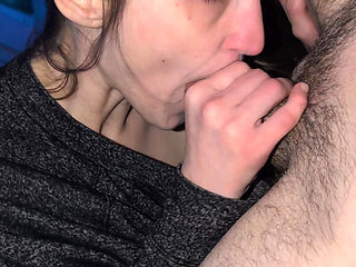 Hot amateur wife sucks dick like a pro  then gets fucked by her husband's big dick till he cums