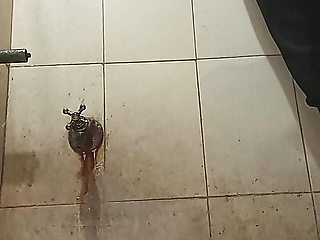 Bathroom fucking and masturbation