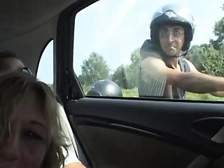 Blonde MILF Gangbang in the Woods - Dirty Outdoor Sex with Pigs