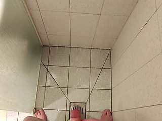 Shower-Wank-Moan and Cum a lot