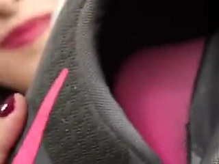 The Stinkiest Sneakers - Sydney Screams Makes You Sniff Their Smelly Sneakers and Socks After Sweaty Workout
