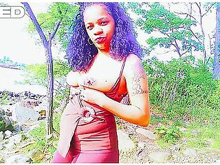 Jamaican Nude Beach Orchard Public Nudist Gives Blowjob Outside In The Woods