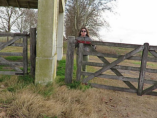 Shy Farm MILF Patricia Strips Naked For First Time Outdoor Sex