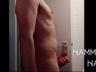 Wanking While Standing && Squirting A Lot Of Sperm