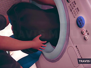 Redhead Stuck in Washing Machine Sexy Rescue & Locker Room Tease (3d Animation)