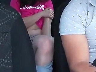 Beautiful Young Girl Masturbates Inside My Uber and Does Not Realize That I Am Recording Her