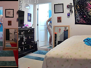 Oblivious woman undressing and more