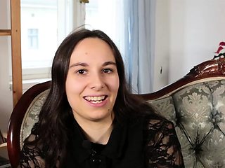 Cute curly brunette solo webcam masturbation