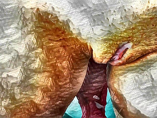 XXX Cartoon. My Housekeeper Helps Me with My Handjob. Cumming on Her Big Clit and Her Red Panties.