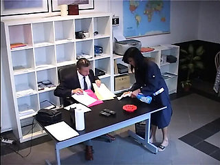 Big Boobs Cleaning Lady Fucks Hard in Office - HD Voluptuous Babe