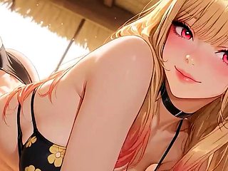 Marin Kitagawa hot sex and messy facial on a private beach