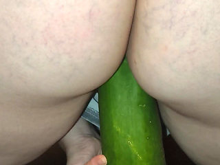 18-year-old teenager secretly leaves a cucumber at work