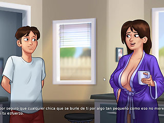 I end up kissing me with my stepmom - summertime saga