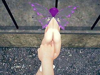 Hot tiny fairy gets fingered hard - petite pussy play