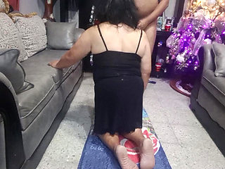 My neighbor's grandma gives me a great blowjob