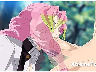 Mitsuri Takes Iguro To The Forest To Give Him A Rich Blowjob - Demon Slayer With Car Toon