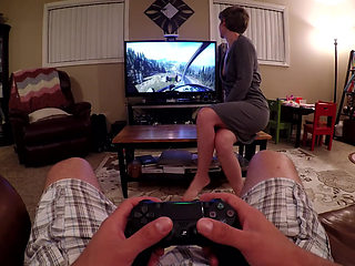 Sucking His Cock Dry While He Plays Ps4