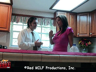 Stepfamily Taboo Foursome - MILF Rachel Steele and Teen Mystick Moons in Company Takeover Sex