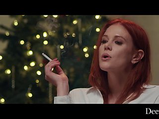 Redhead bitch letting this big black cock boss fuck her hard