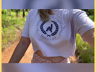 Just a Happy Day Hanging Out Flashing My Tits in Outdoor Flashing Dare