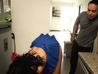 Maid Seduction: Latina Housemaid With Big Ass Fucks Boss Doggy Style