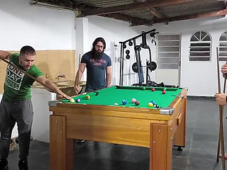 Me, Carmona, Opaido Carmona and Viking De Taubat Started a Game of Pool Naked