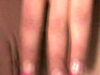 Seductive Brunette Fingers Her Tight Pussy to Climax