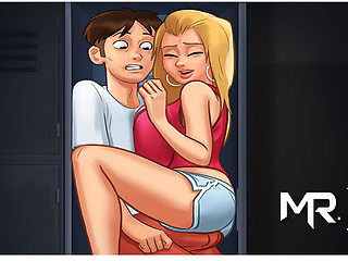 SummertimeSaga - Nearly Cum In College Locker # 91