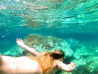 Amazing Underwater Sex with Big Ass Naked Adventures! Wild Anal on Beach Jessijek