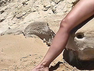 Stranger Approaches Naked Masturbating Woman and Helps Him with Handjob