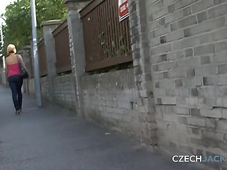 Czech Jacker 23: Bus Stop Bounty - the Blonde’s Tits Tease