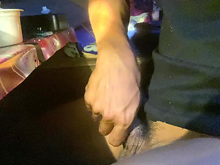 One time cum in the room.