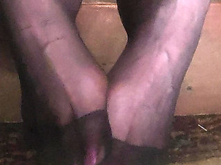 Goode Girl Black Pantyhose Foot Worship POV JOI